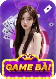 Thẻ sảnh game bài SUN52 với người mẫu và nút vào chơi