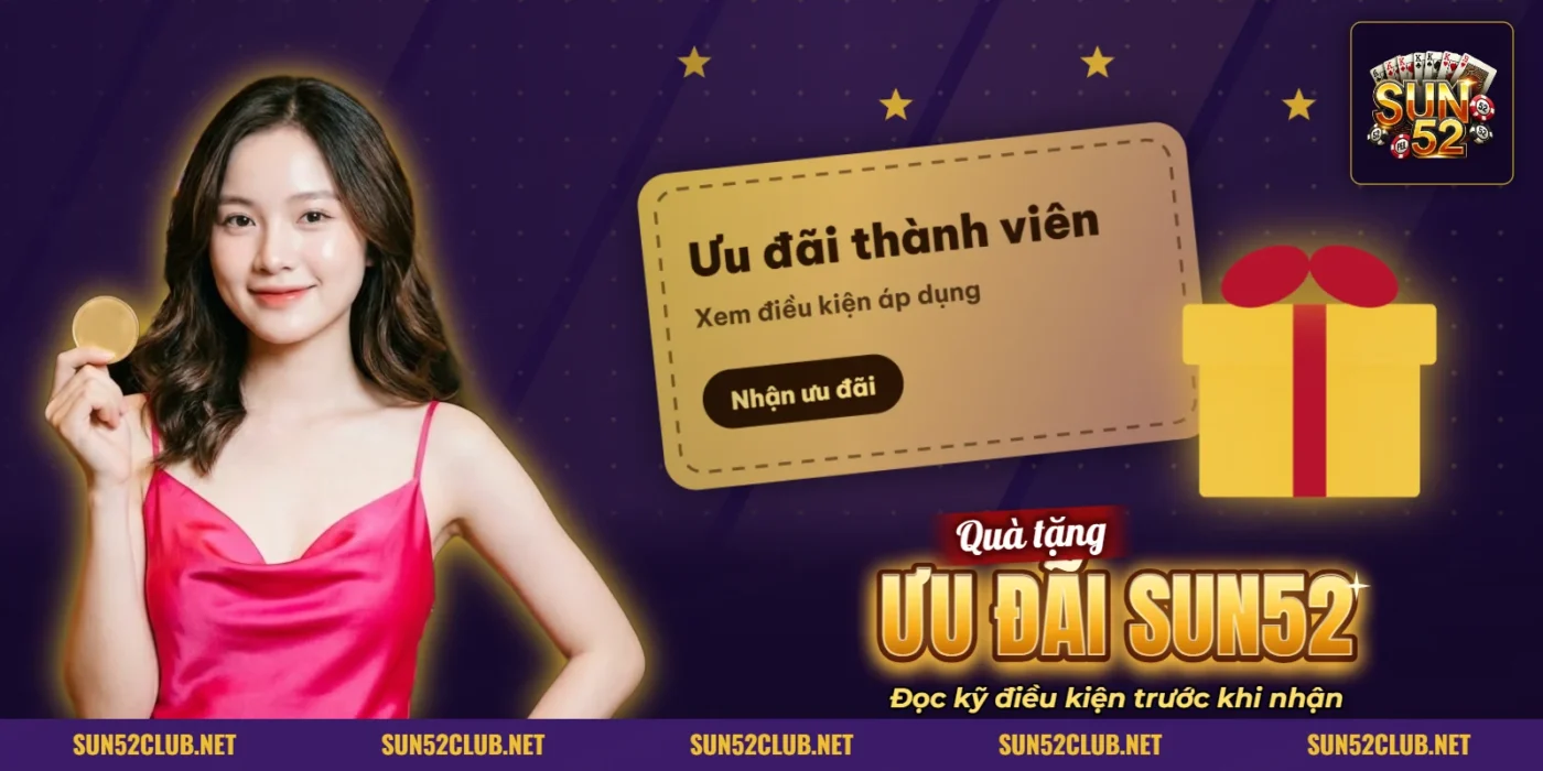 Thẻ ưu đãi thành viên SUN52 kèm hộp quà